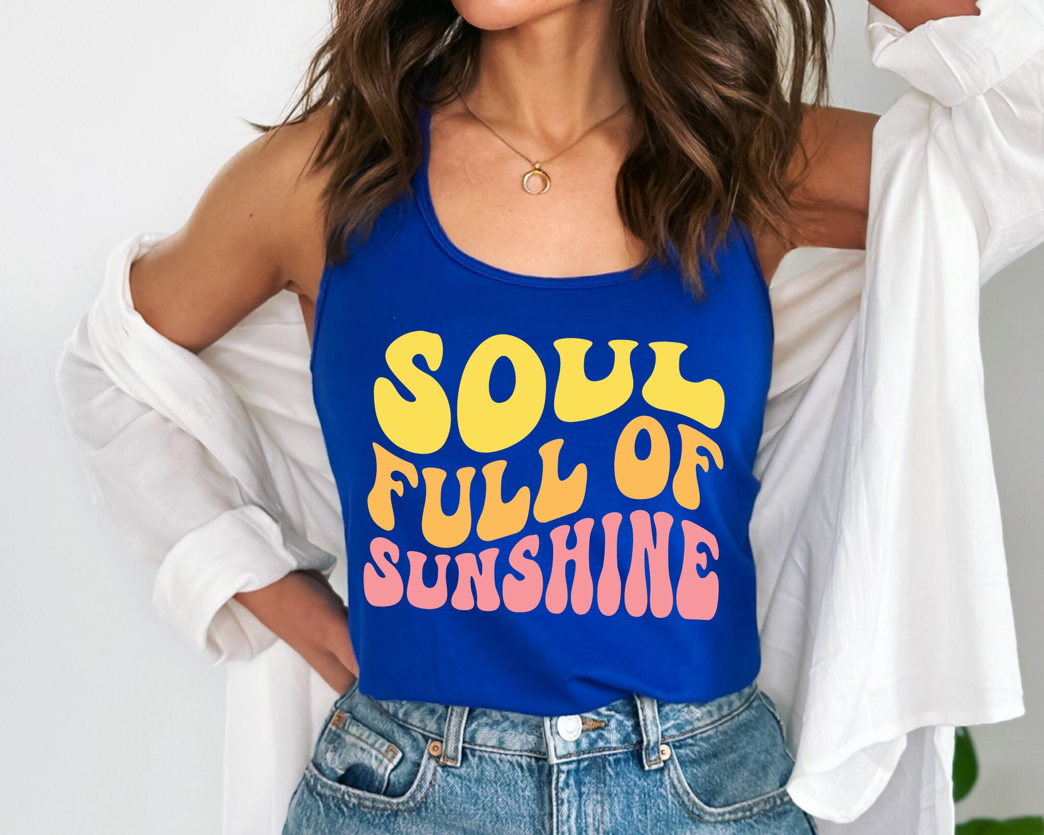 Soul Full of Sunshine SVG PNG, Retro Summer Digital Design, Groovy ...