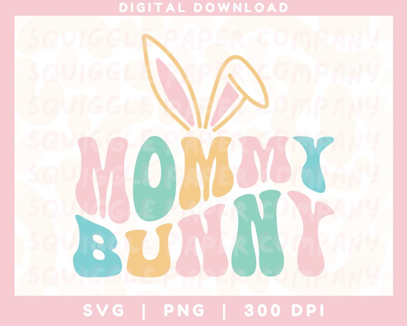 Mommy Bunny SVG Matching Easter Svgs DIY Family Bunny - Etsy