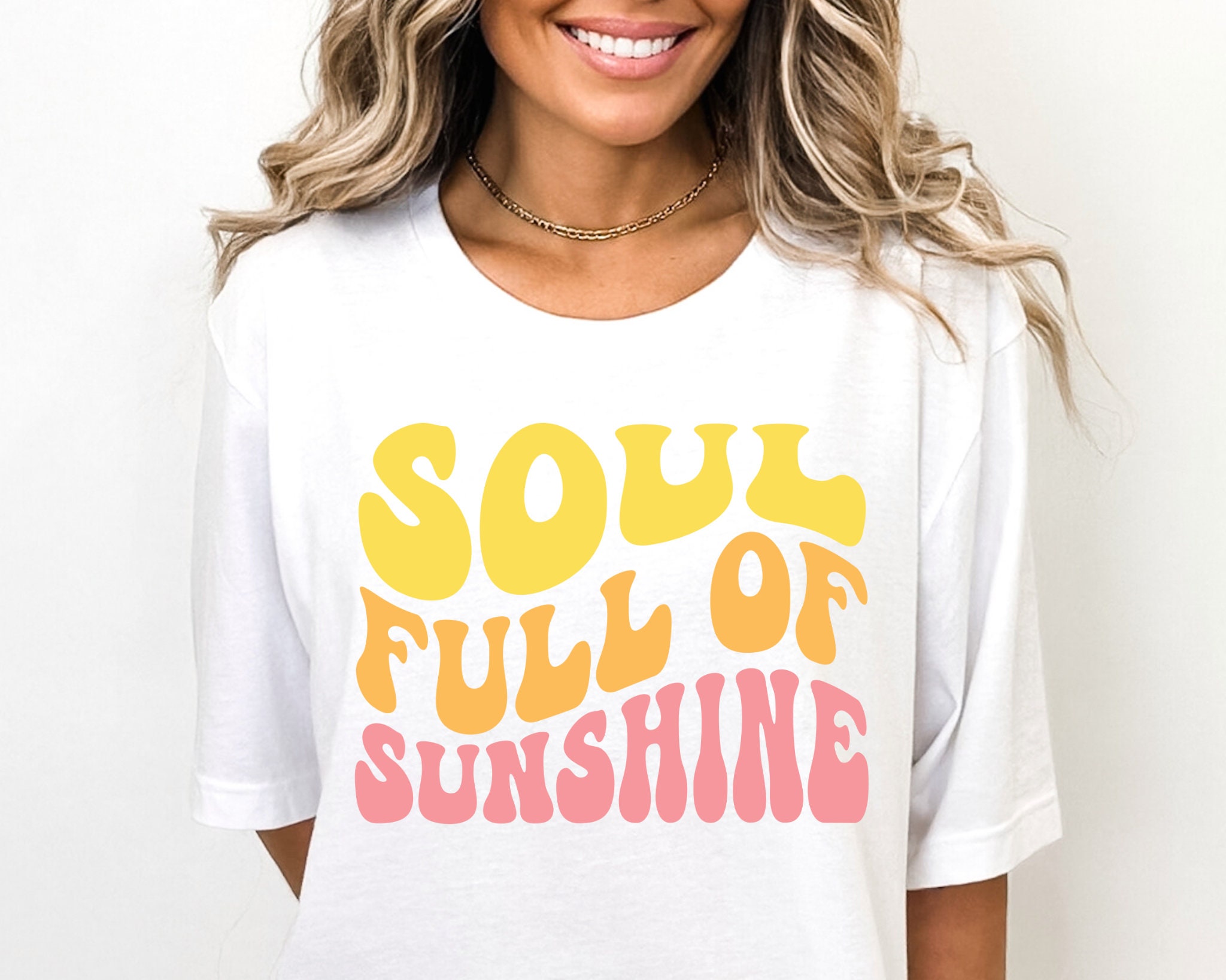 Soul Full of Sunshine SVG PNG, Retro Summer Digital Design, Groovy ...