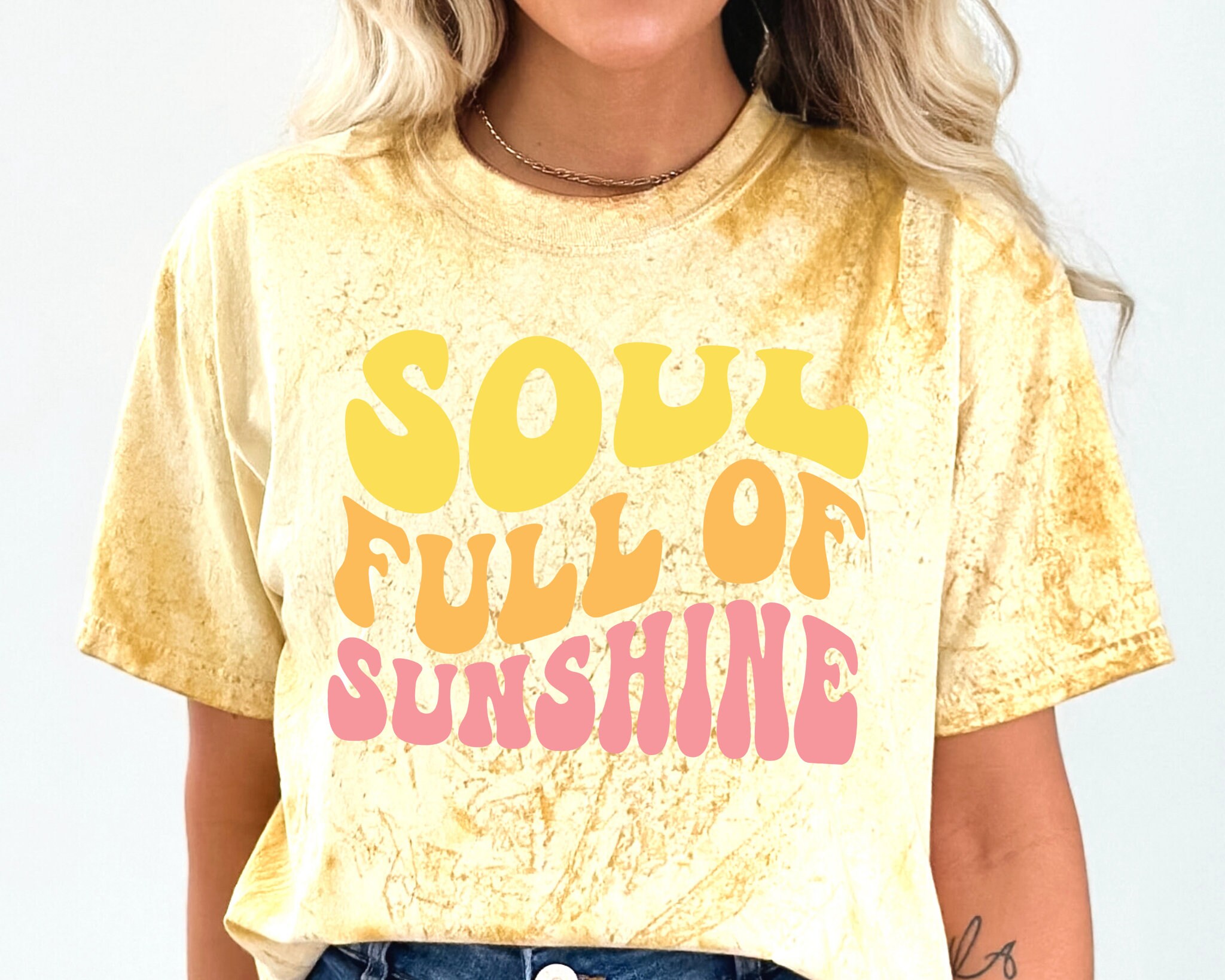 Soul Full of Sunshine SVG PNG, Retro Summer Digital Design, Groovy ...