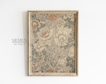 Vintage William Morris Textile Wall Art Antique Tapestry Art Print Digital Download #84