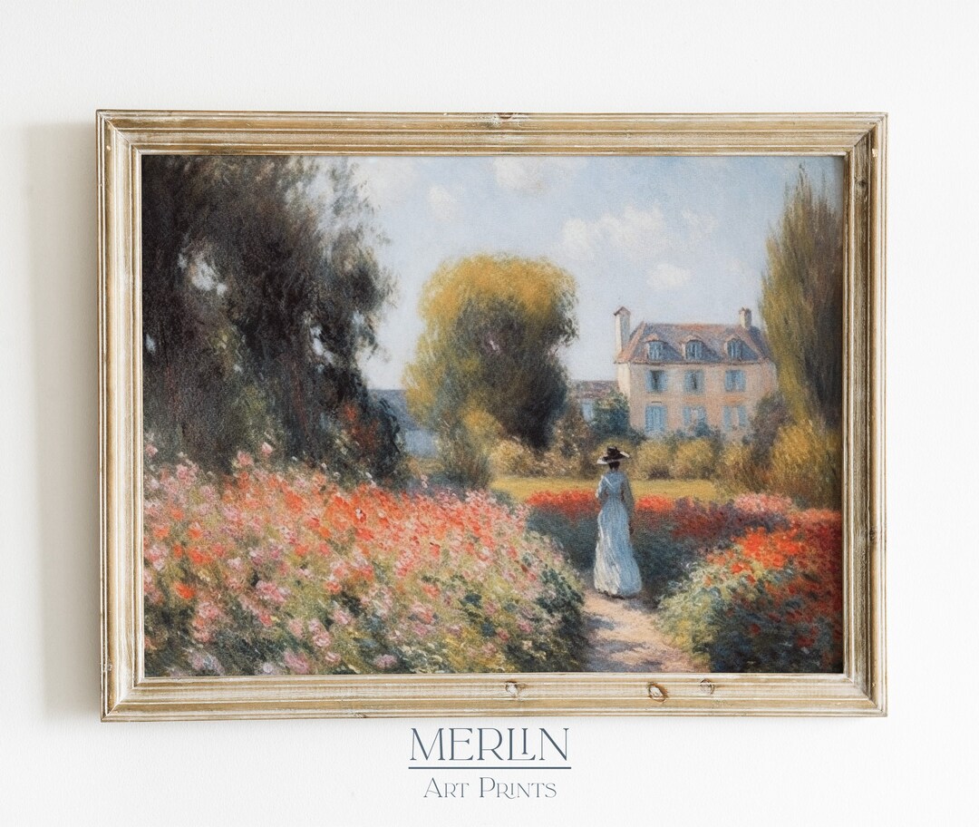 Vintage French Country Wall Art Printable Landscape Oil - Etsy