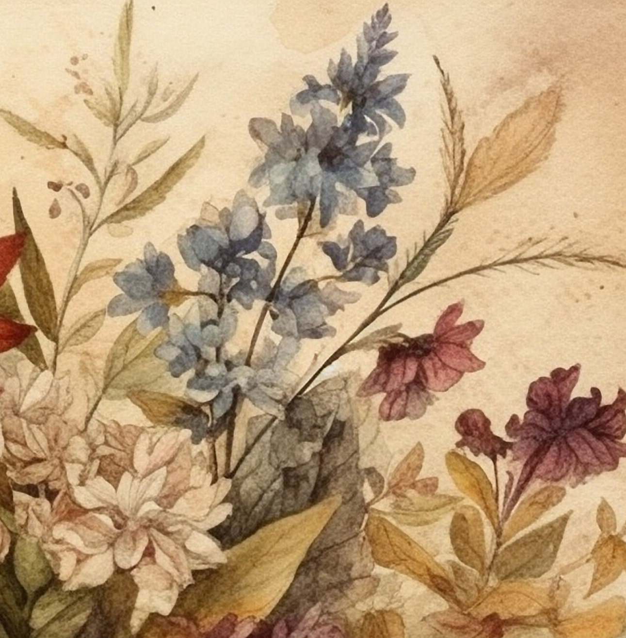 Vintage Flower Art Print Printable Antique Wildflower Print ...