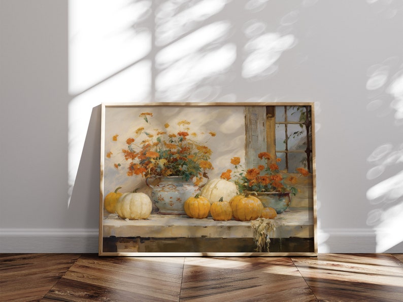 Vintage Fall Gallery Wall Art Prints, Autumn Collage Set of 10 (digital ...