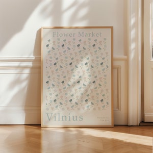 Flower Market Print, Botanical Wall Art, Floral Decor Poster, Trendy Floral Poster, Colorful Art Print, Flower Market Digital Download FM6