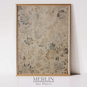 Rustic Antique Textile Art Neutral Tapestry Wall Print Beige Printable Art for Farmhouse Living Room Decor Vintage Digital Download 334