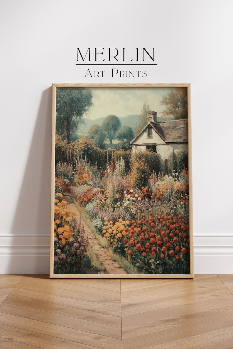 Rustic Autumn Landscape Oil Painting