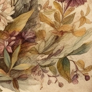 Vintage Flower Art Print Printable Antique Wildflower Print ...