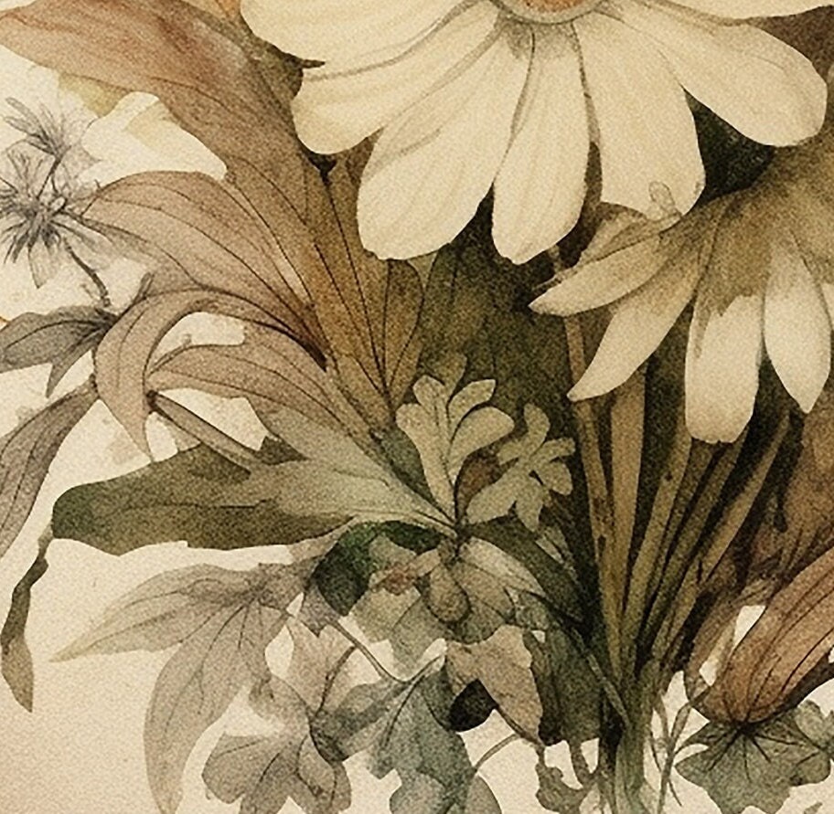 Vintage Flower Art Print Printable Antique Wildflower Print ...