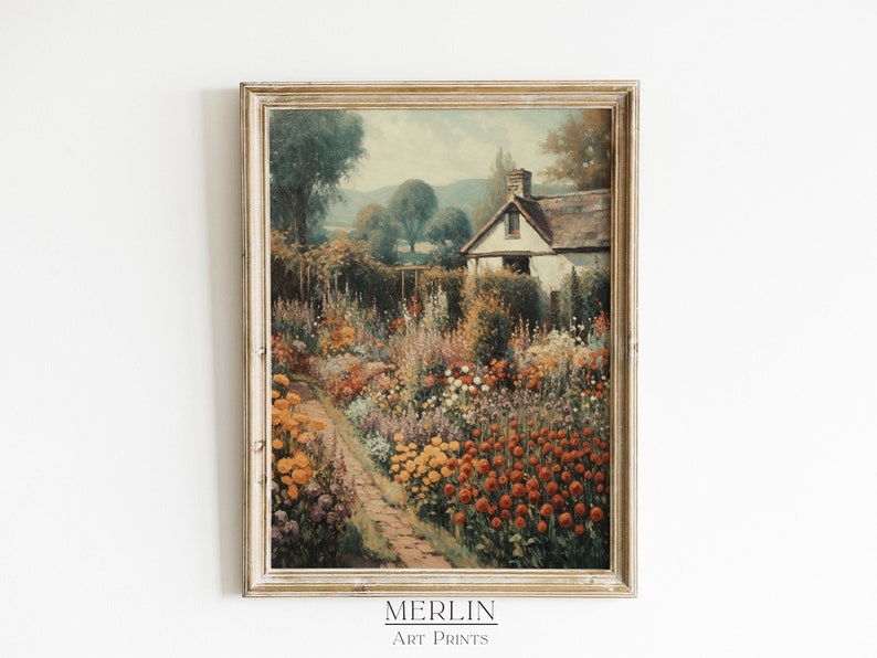 Printable Autumn Landscape Oil Painting Download