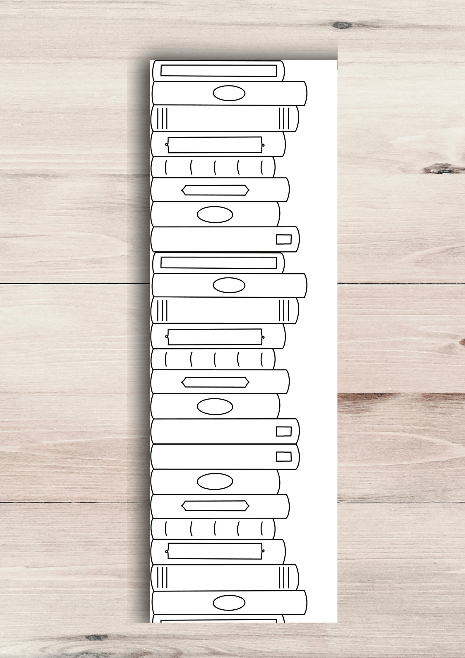 Set of 4 Printable Bookmarks Colouring Books Digital Download Digital ...