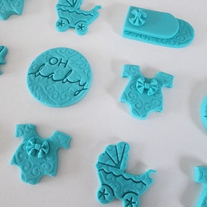 Edible Baby Shower Cupcake Toppers