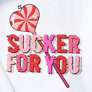 Heart Sucker png, Sucker For You png, Happy Valentines Day png, Retro Valentine png, Valentine png, Valentine Shirt png, grappige Valentijn png