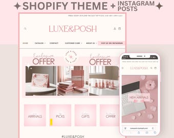 Luxury Shopify Theme: Minimalist Boutique Website Template