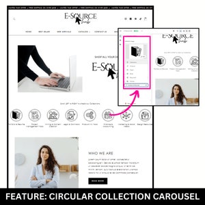 Shopify Theme Black White Luxe Aesthetic Shopify