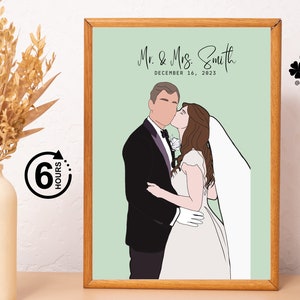 Faceless Portrait, Family Faceless Portrait, Faceless Memorial Digital Portrait, Personalised Portrait, Cartoon Portrait.