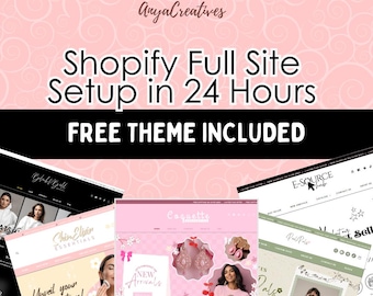 Shopify Store Setup in 24H | Conversion-optimized Theme Included