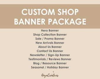 Custom Website Banner Design – 10 Banner Set | Editable Canva Templates