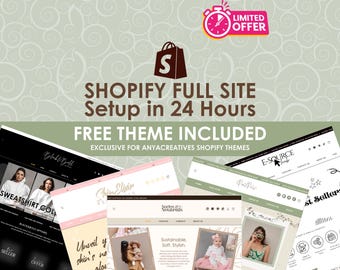 Shopify Store Setup in 24H | Conversion-optimized Theme Included