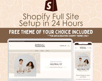 Shopify Store Setup in 24H | Conversion-optimized Theme Included