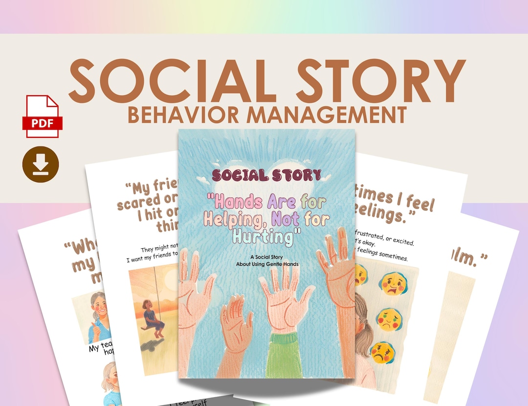 Behavior Social Story for Autism, Special Education, Early Intervention ...