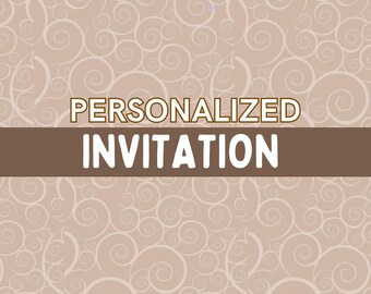 Custom Digital Invitation: Personalized Event Invite