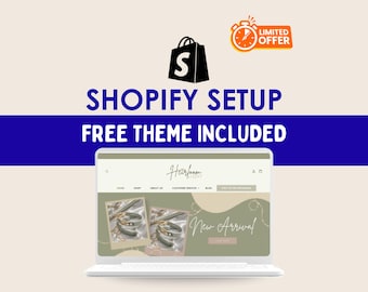 Shopify Store Setup | /Free Conversion-optimized Theme Included
