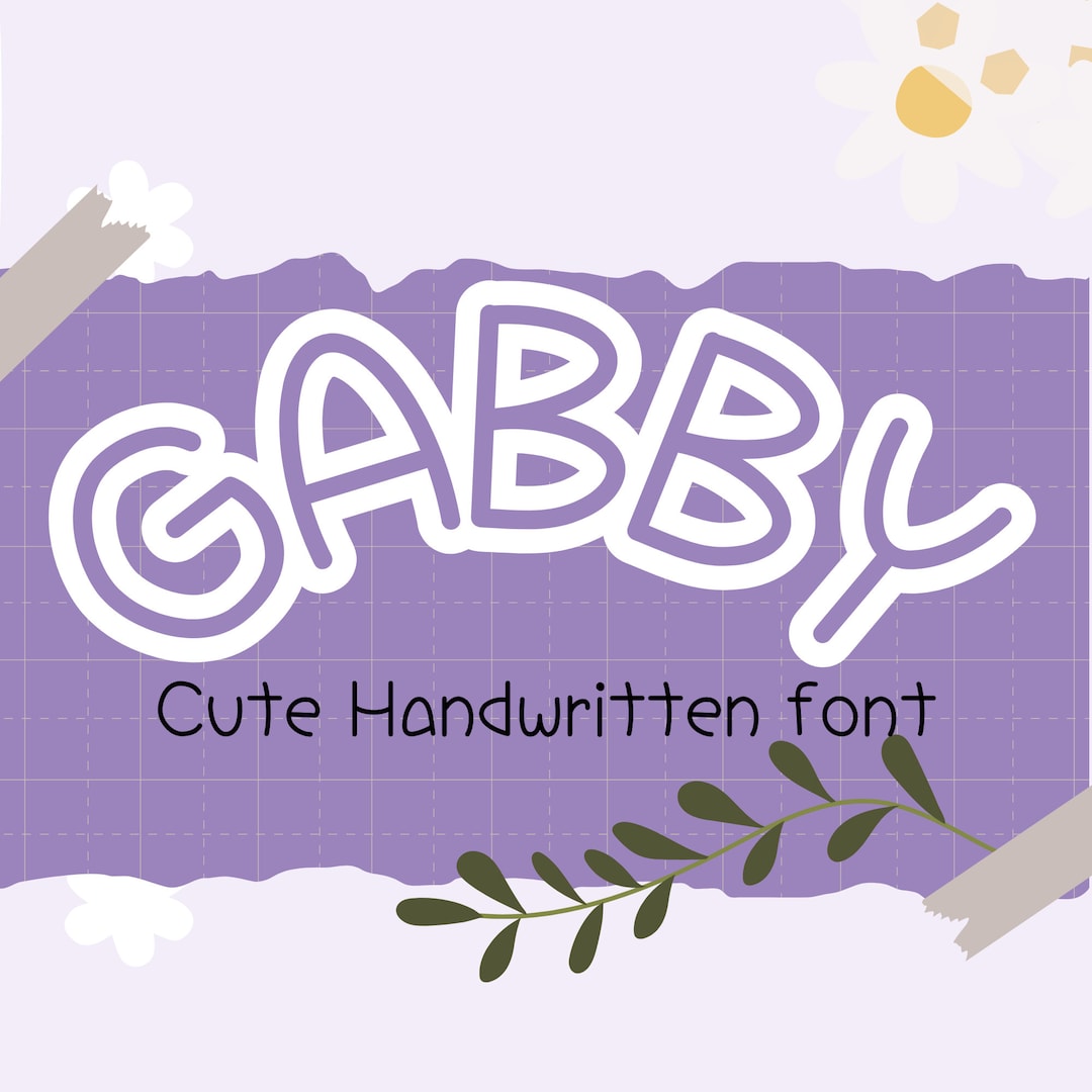 Gabby Handwritten Font, OTF TTF (digital Download) - Etsy UK