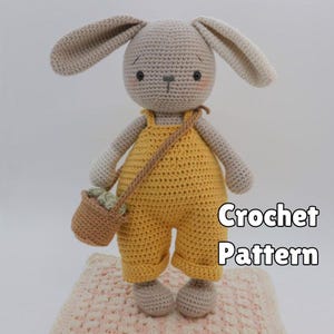 Parsley the Bunny - Beginner Amigurumi Crochet Pattern (English)