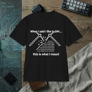 Maglietta grafica Digital Miner / This is What I Mean DM Binary Mining T-Shirt