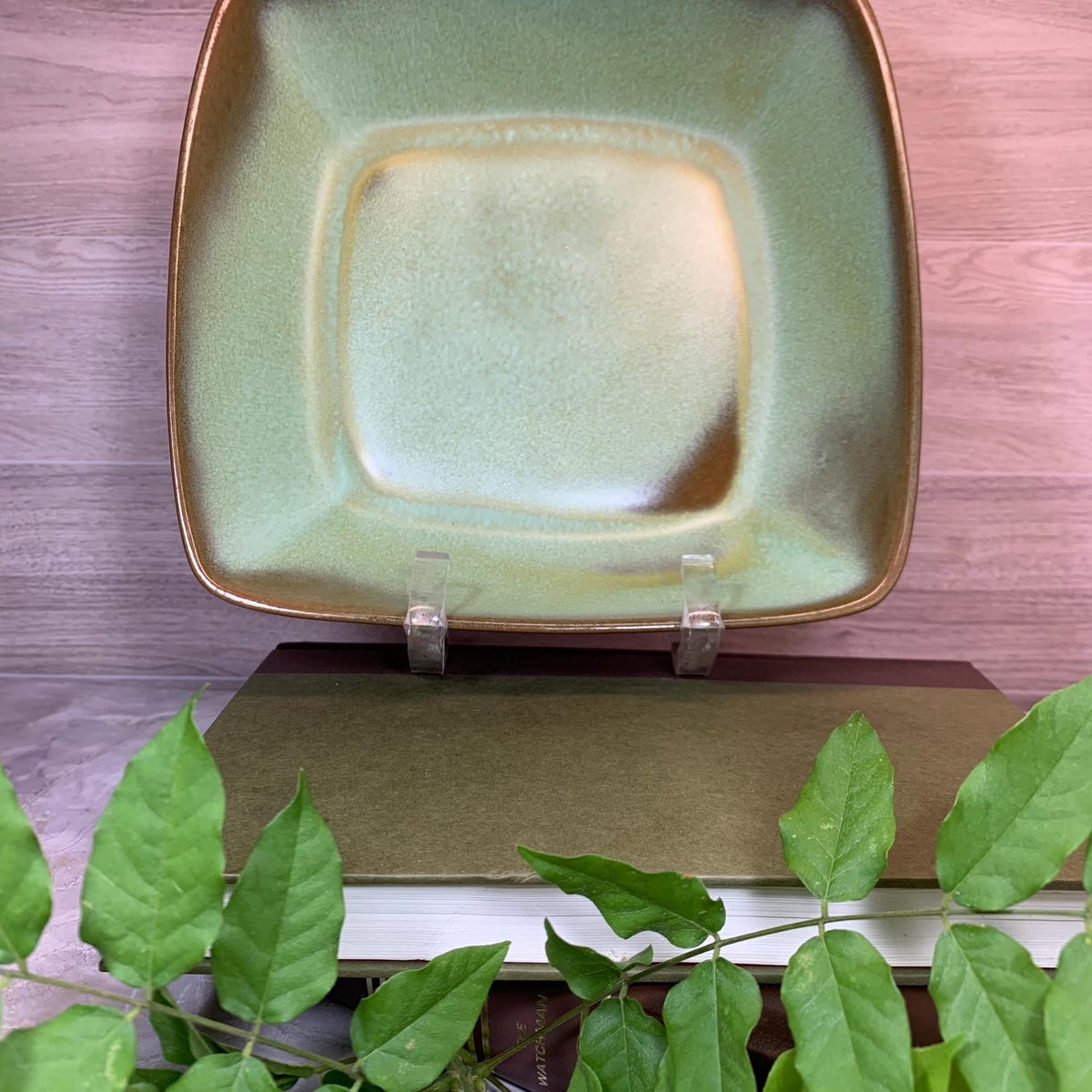 Frankoma Pottery Square Serving Bowl in Prairie Green - Etsy