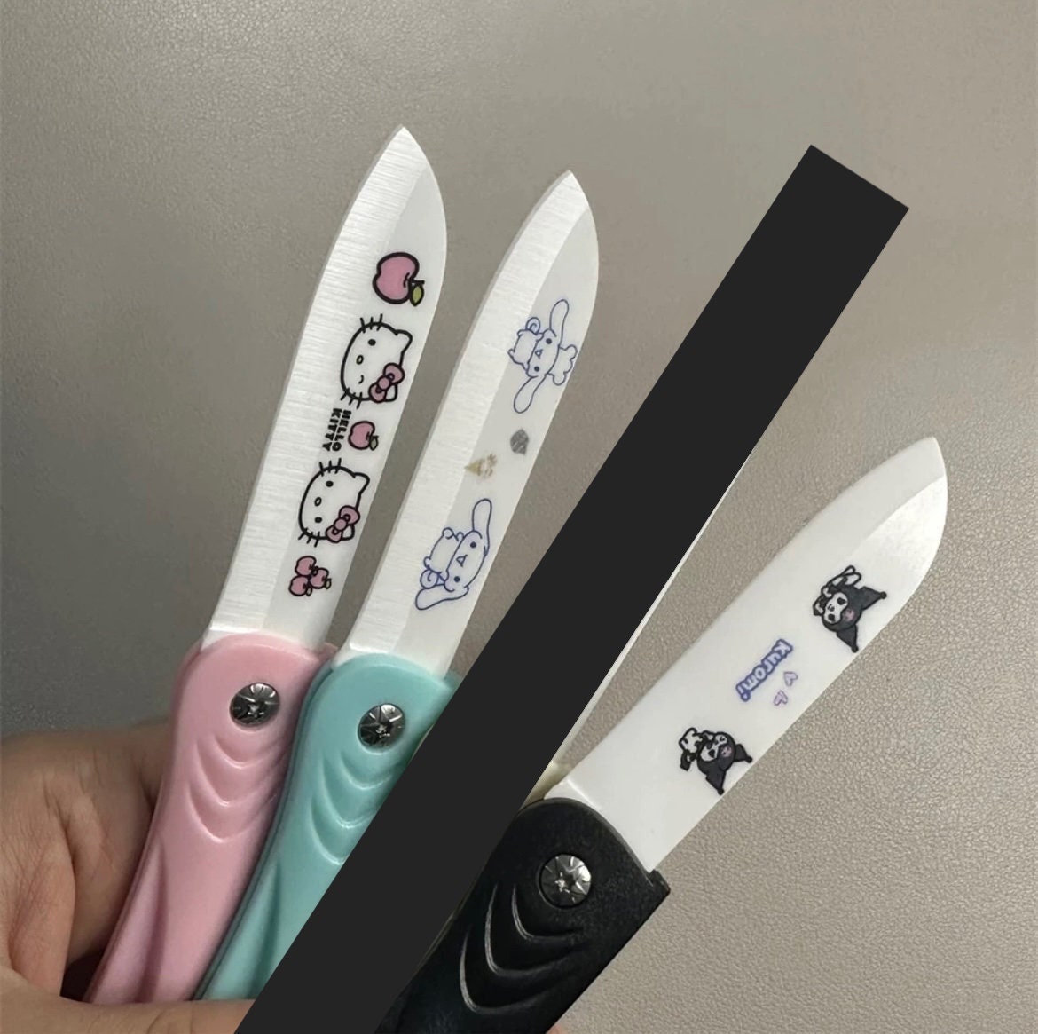 Kawaii Hello Kitty Kuromi My Melody Portable Utility Knife Anime