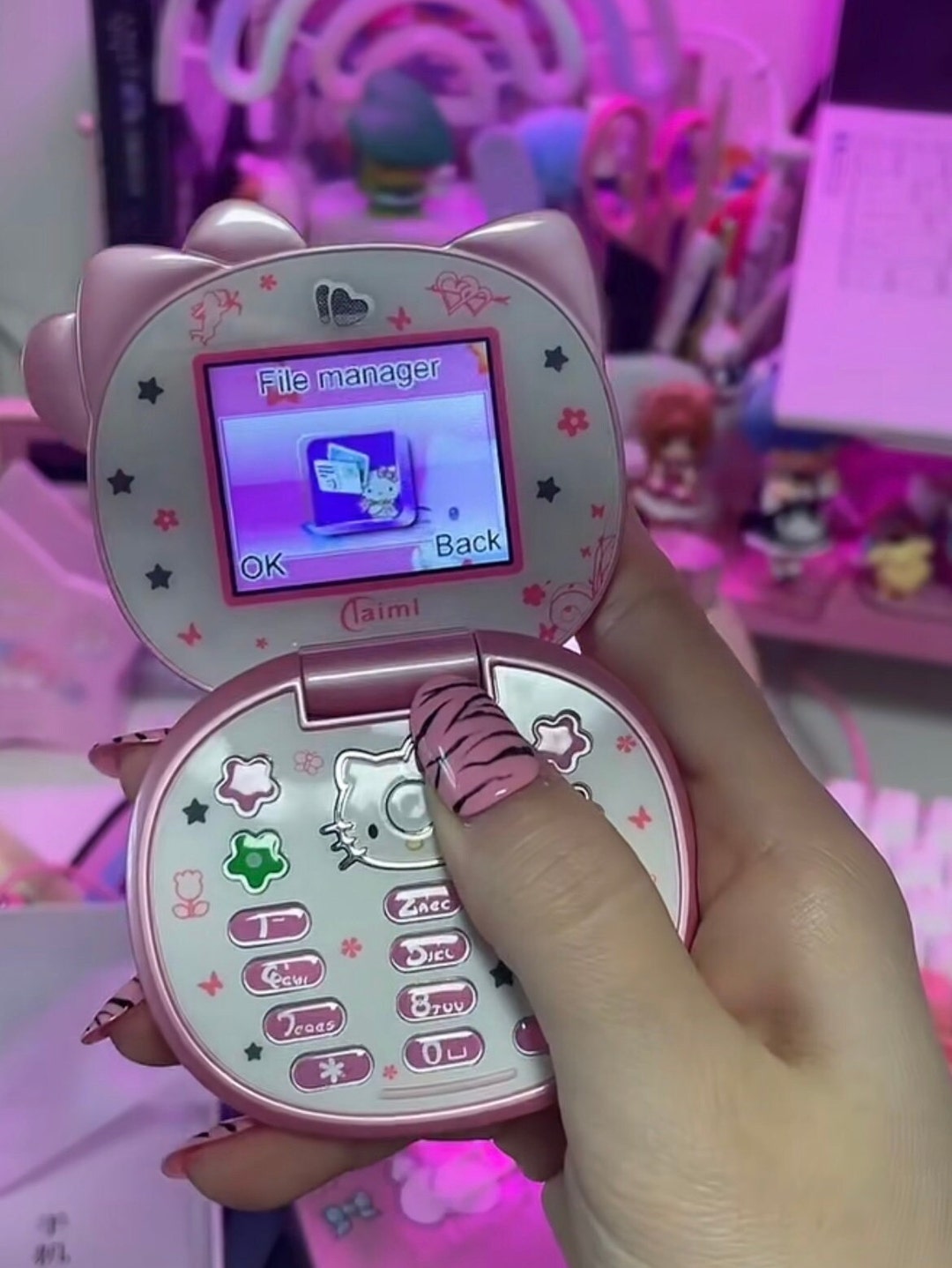 Hello Kitty Flip Phone Etsy