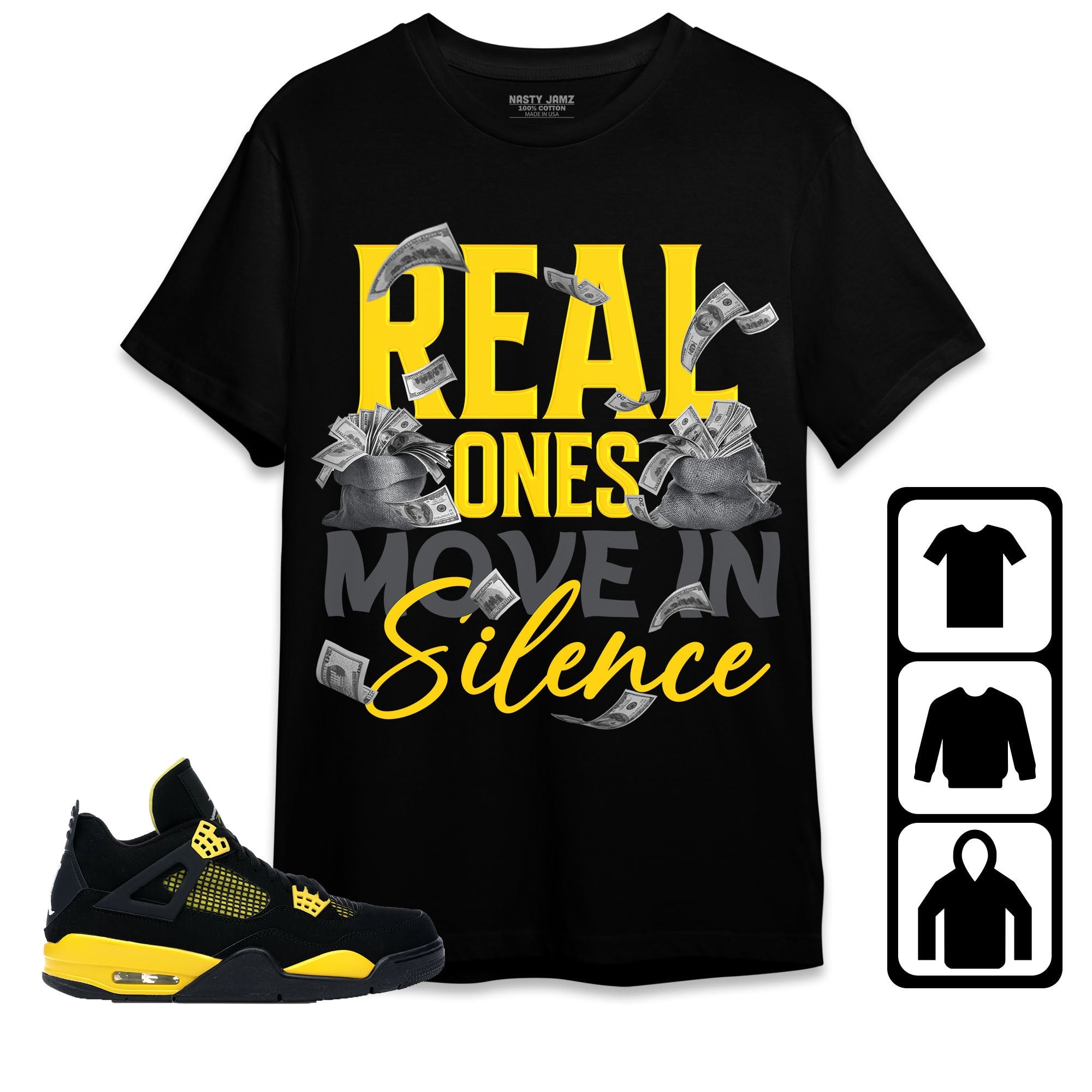 black yellow jordan shirt