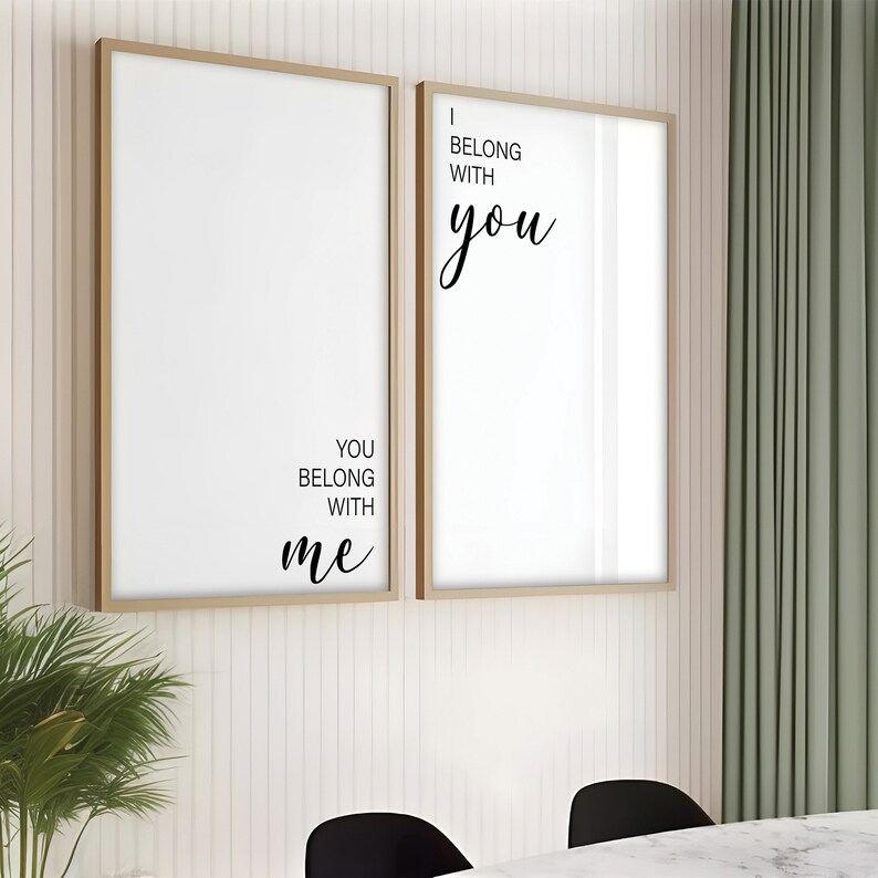 Bedroom Wall Art Set of 2, Rustic Decor Prints, Wall Decor Wedding Gift, Rustic Bedroom Decor