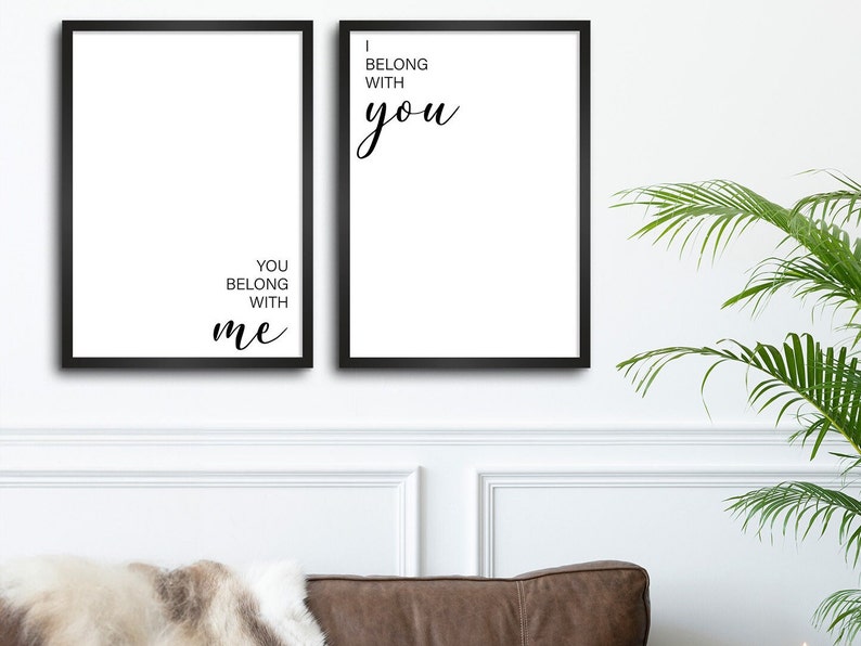 Bedroom Wall Art Set of 2 Rustic Decor Prints Wall Decor Etsy