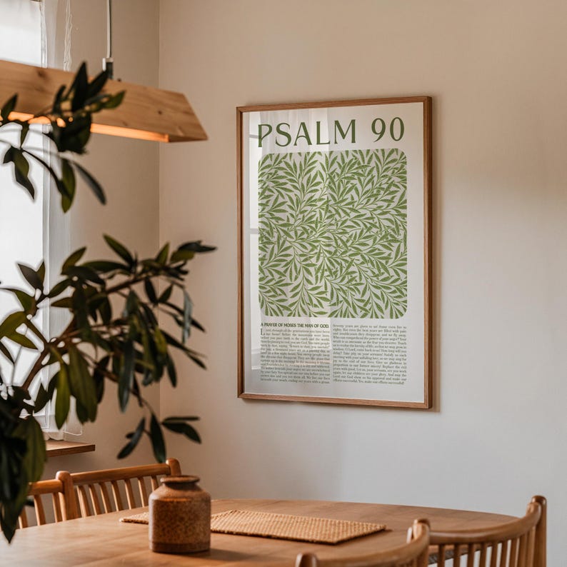 Psalm 90 NLT Scripture Wall Art Bible Verse Poster For Christians psalm-90-nlt-scripture-wall-art-bible-verse-poster-for-christians