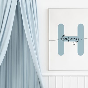 Custom Kids Wall Art With Modern Name Printable Art Custom - Etsy