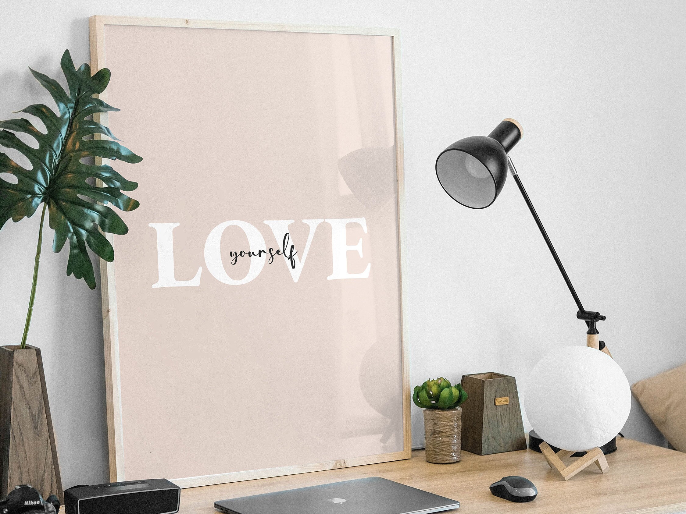 Printable Inspirational Wall Art Love Yourself Motivation Wall - Etsy