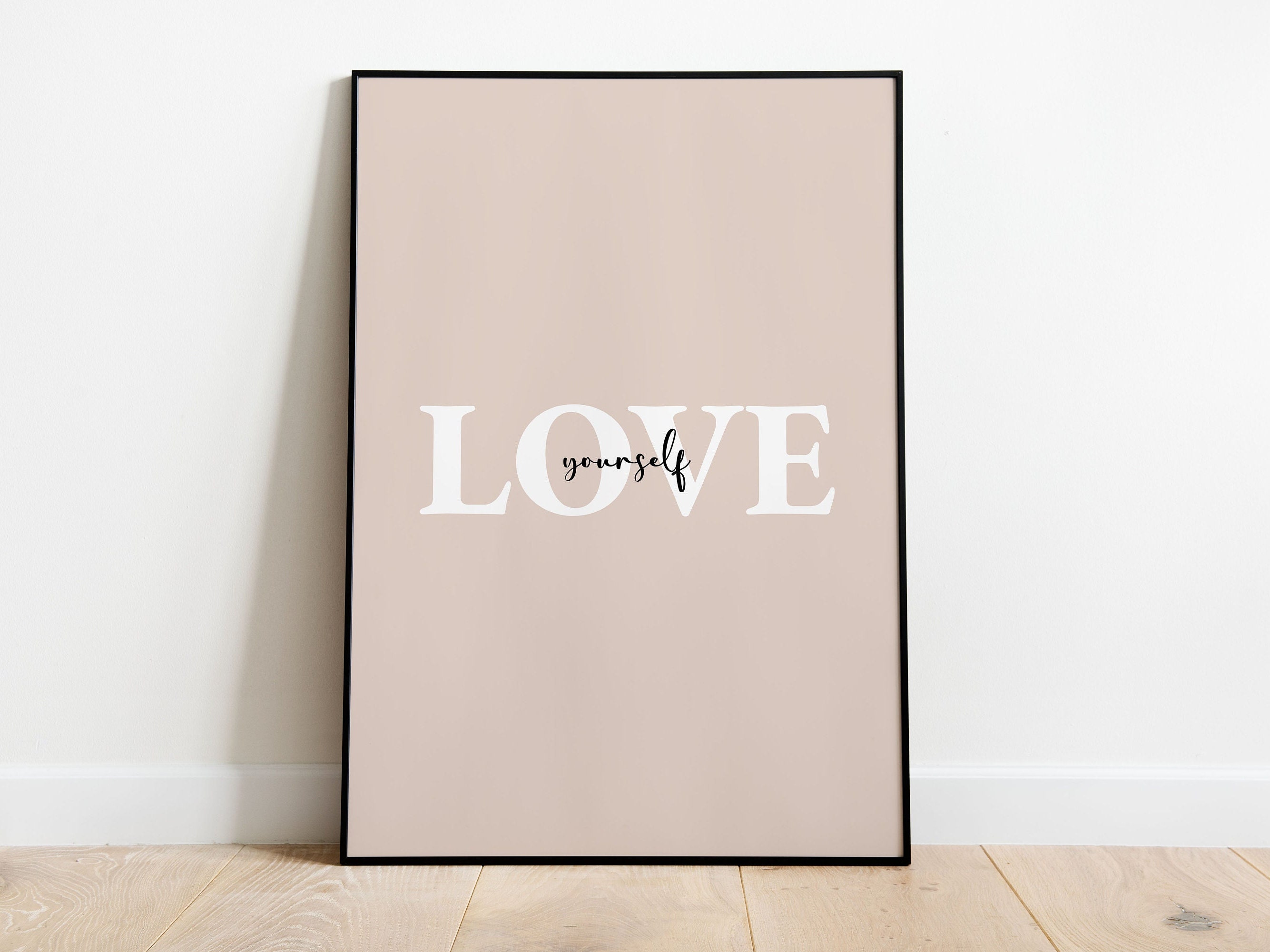 Printable Inspirational Wall Art Love Yourself Motivation Wall - Etsy