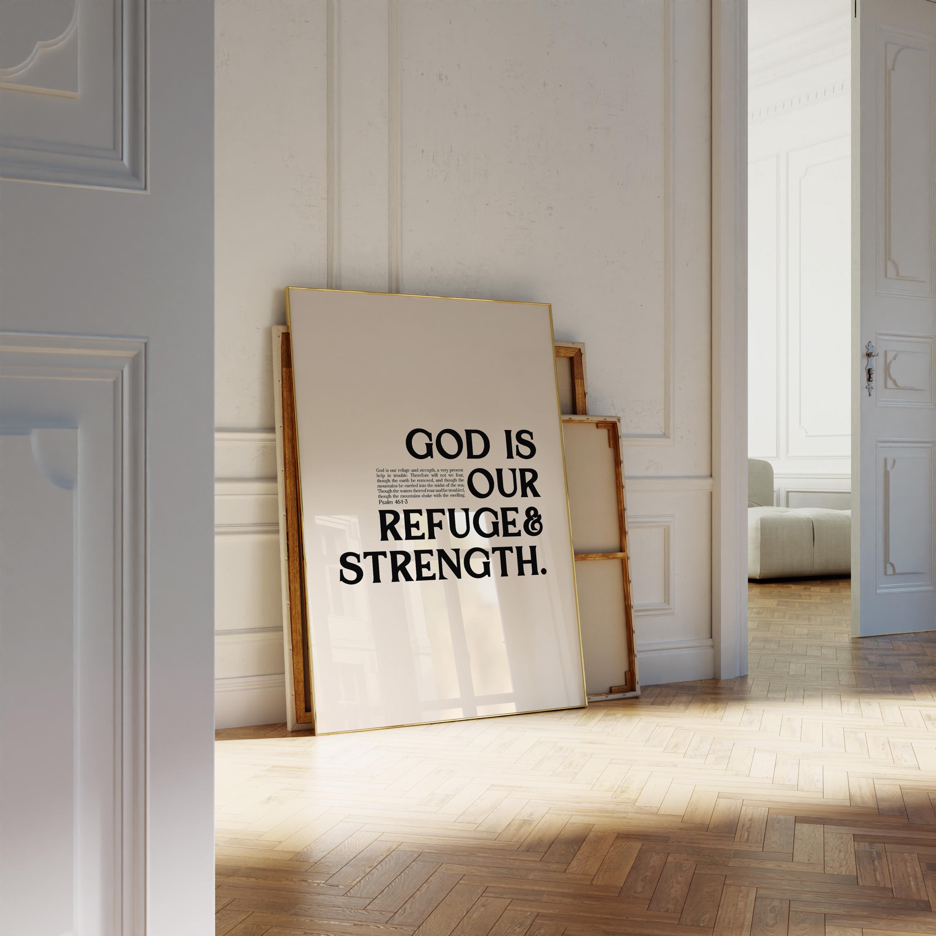 Psalm 46 Scripture Wall Art Minimalist Christian Poster Bible Verse ...