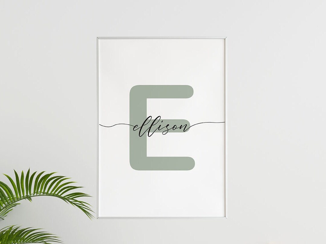 Custom Kids Wall Art With Modern Name Printable Art Custom - Etsy