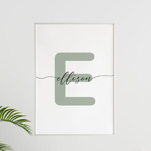 Custom Kids Wall Art With Modern Name Printable Art Custom - Etsy