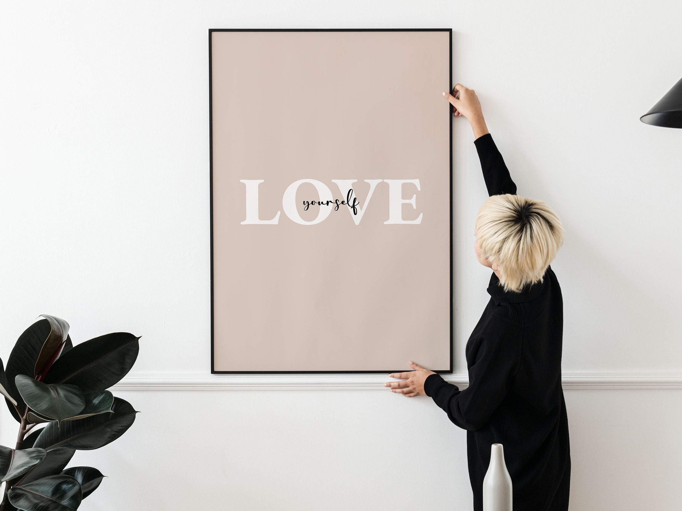 Printable Inspirational Wall Art Love Yourself Motivation Wall - Etsy