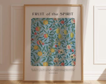 Fruit of the Spirit Scripture Wall Art Bible Verse Poster Christians Wall Art Faith Gift For Her Him Christian Home Decor Galatians 5 Sign