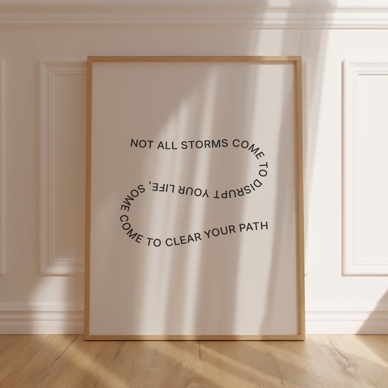 Modern Minimalist Motivational Printable Quote Wall Art - Etsy