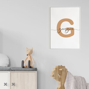 Custom Kids Wall Art With Modern Name Printable Art Custom - Etsy
