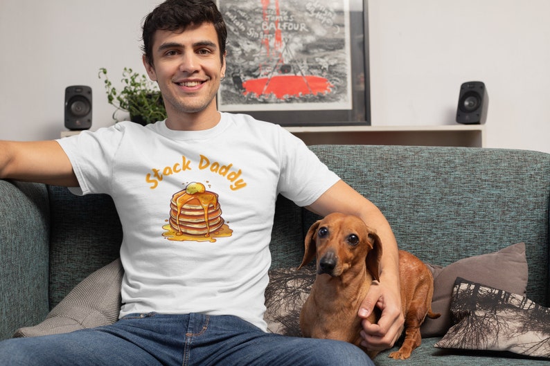 Stack Daddy Pancake Shirt, Dad Joke Approved Tshirt, Breakfast Tee