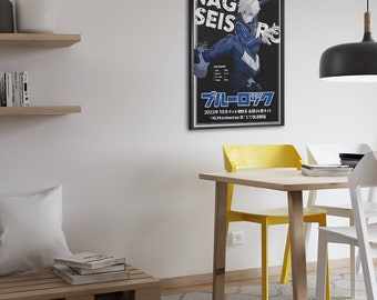 BlueLock Nagi Player Card Digital Poster