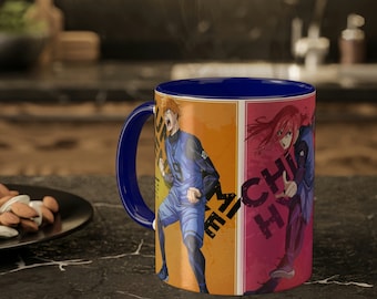 BlueLock Anime Mug - Chigari, Renuske, Reo
